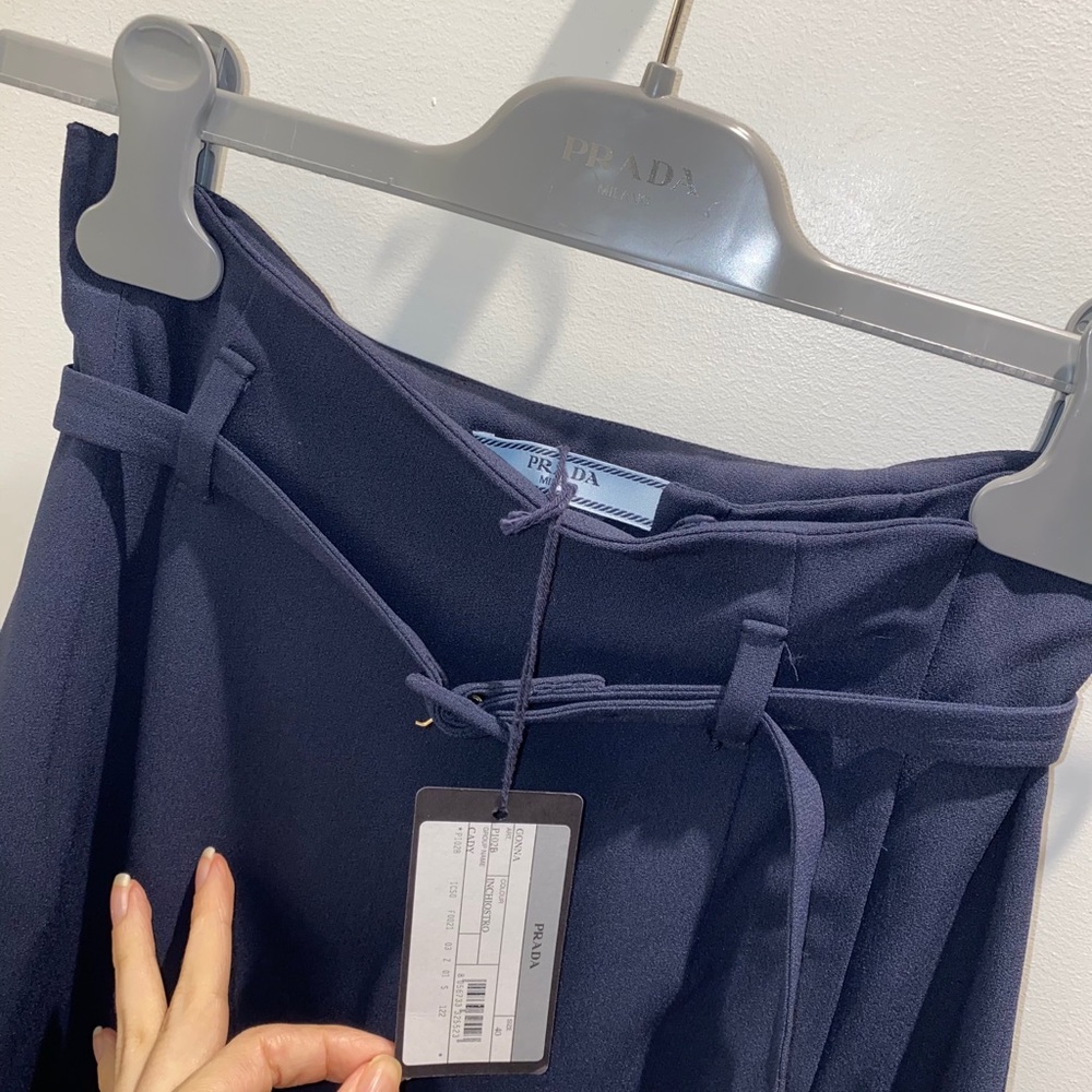 Prada BNWT Dark Blue Skirt Size IT40 Small